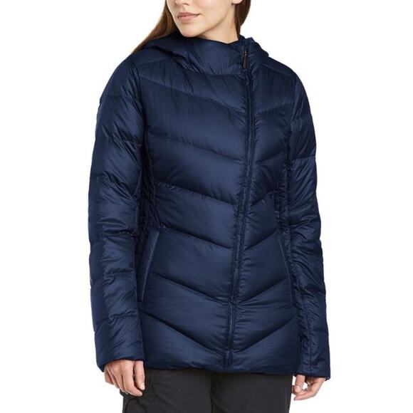 Marmot Carina 700 Fill Women's Down Puffer Jacket Dark Blue Size Small - Picture 1 of 13